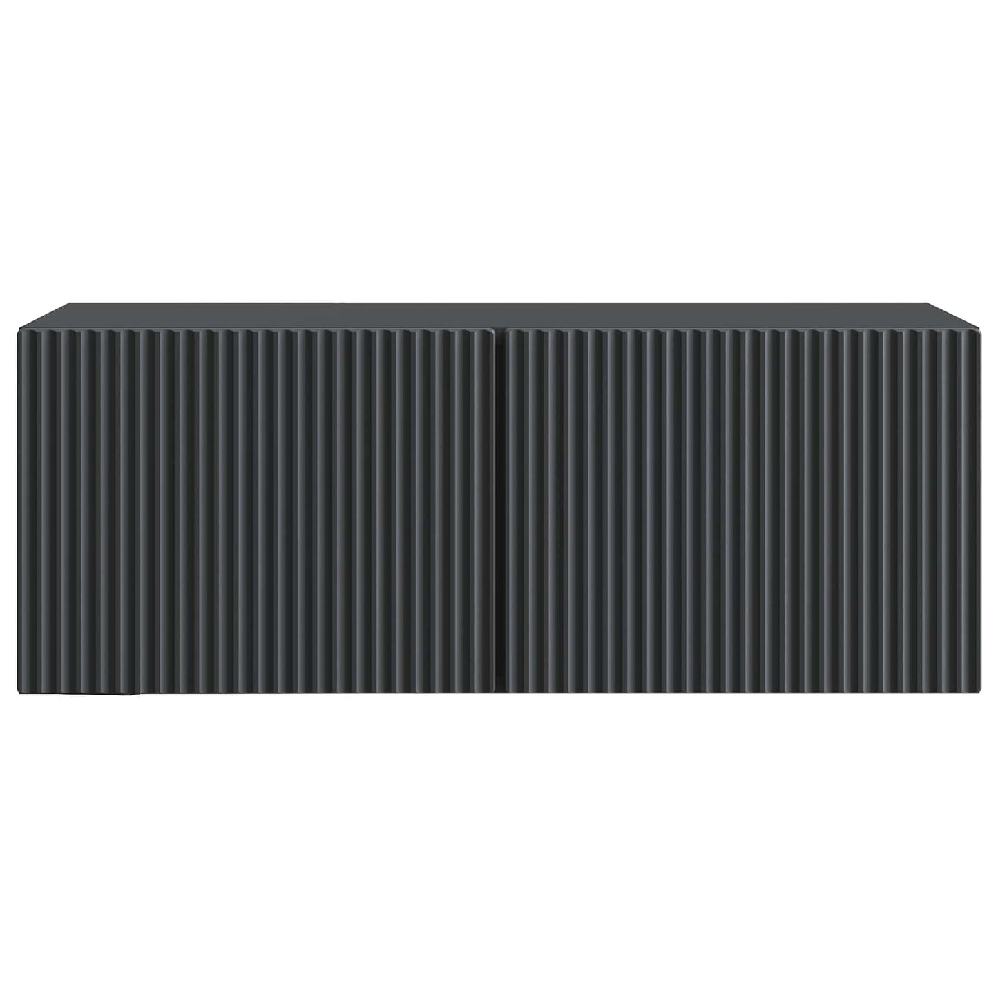 Wall-Mounted TV Cabinet Black 78.5 x 31 x 30 cm Engineered Wood