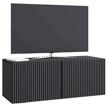 Wall-Mounted TV Cabinet Black 78.5 x 31 x 30 cm Engineered Wood