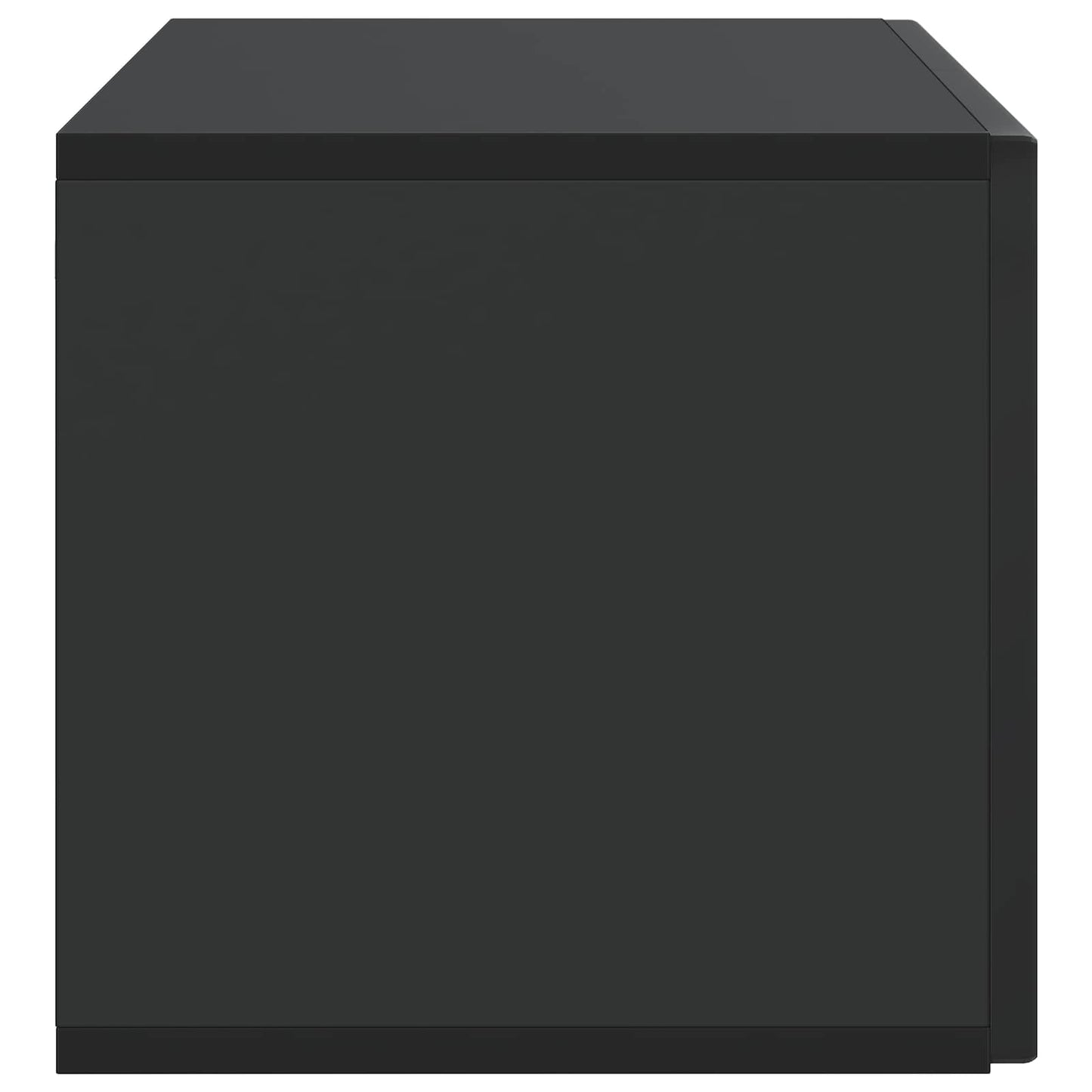 Wall-Mounted TV Cabinet Black 78.5 x 31 x 30 cm Engineered Wood