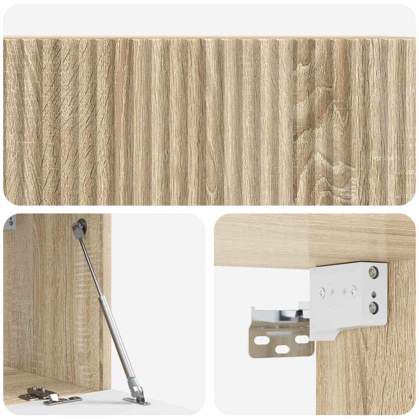 Wall-Mounted TV Cabinet Sonoma Oak 78.5 x 31 x 30 cm