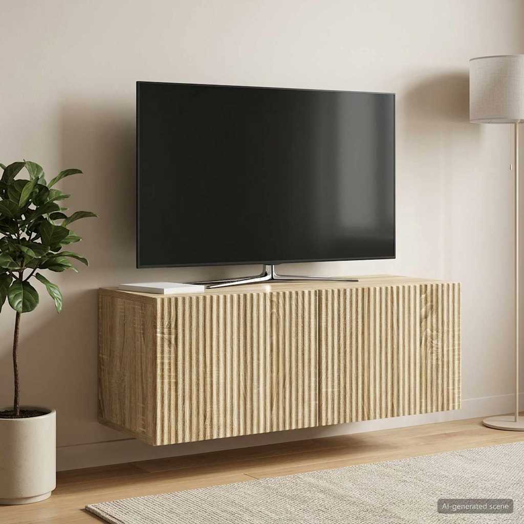 Wall-Mounted TV Cabinet Sonoma Oak 78.5 x 31 x 30 cm
