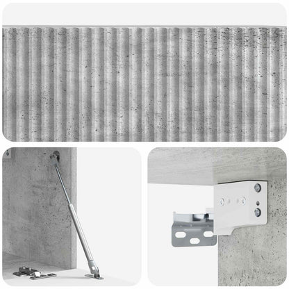 Wall-Mounted TV Cabinet Concrete Grey 78.5 x 31 x 30 cm