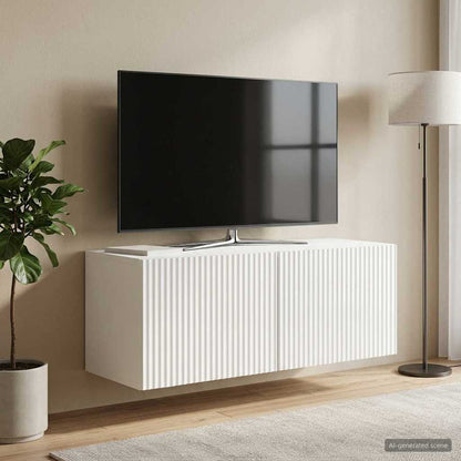 Wall-Mounted TV Cabinet High Gloss White 78.5 x 31 x 30 cm