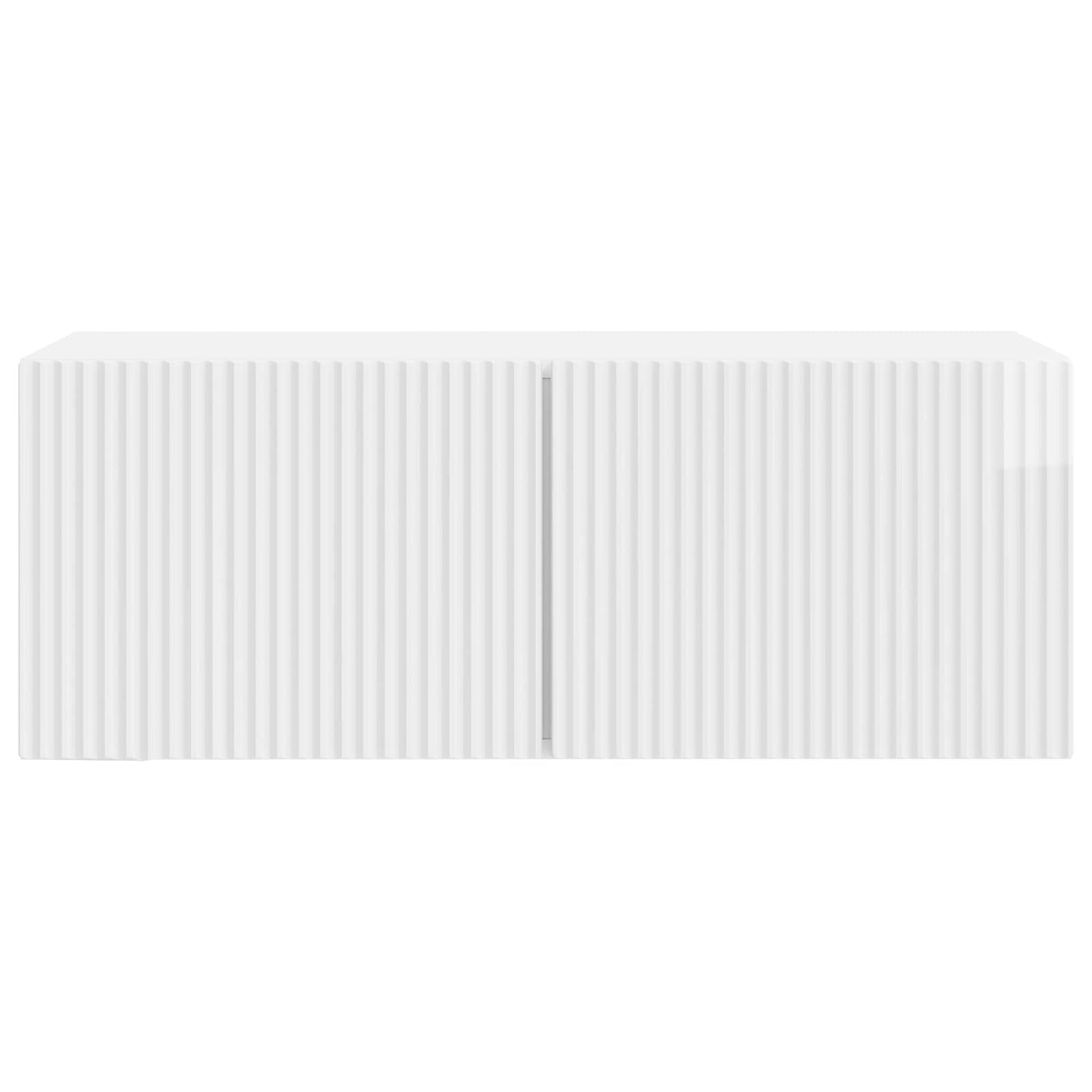 Wall-Mounted TV Cabinet High Gloss White 78.5 x 31 x 30 cm