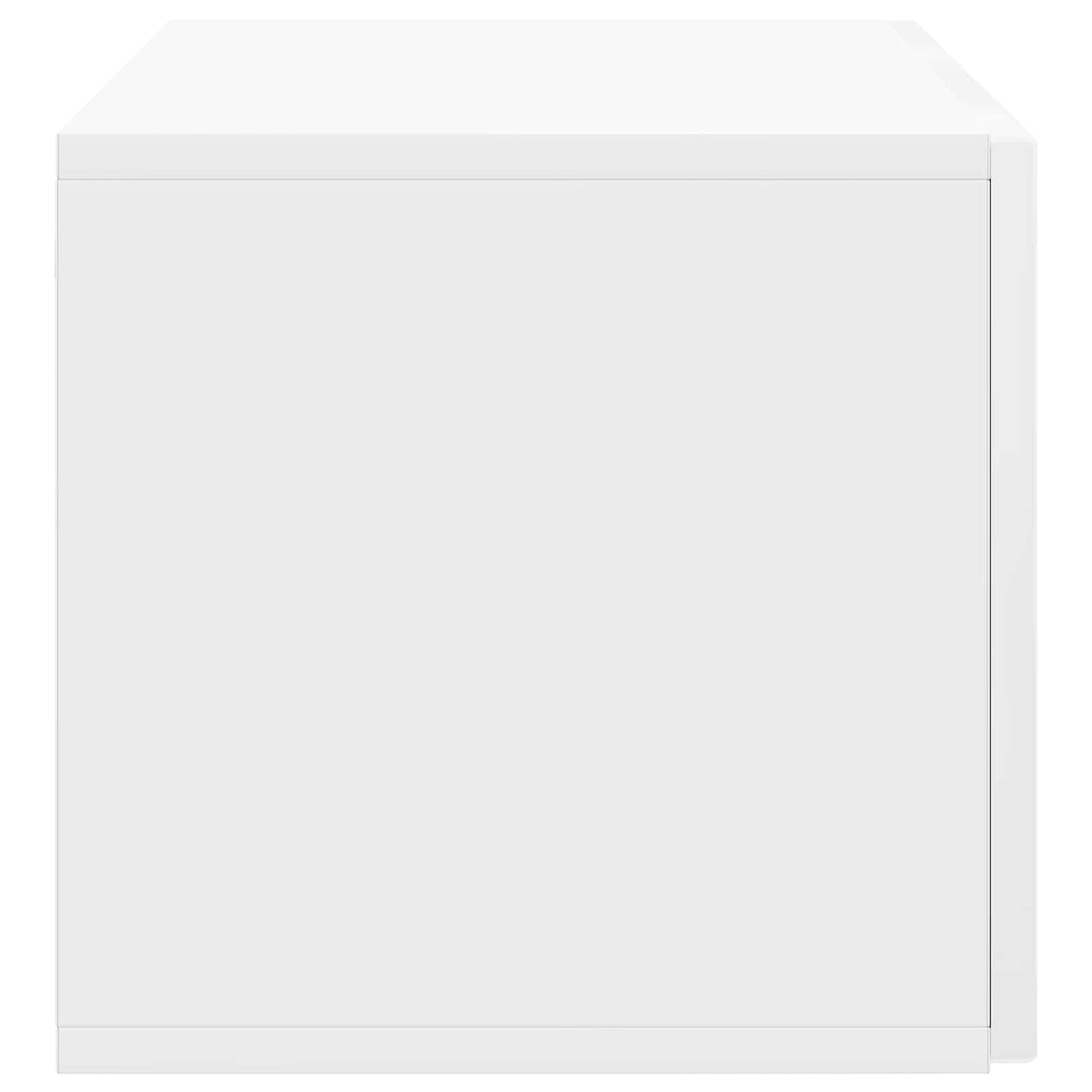 Wall-Mounted TV Cabinet High Gloss White 78.5 x 31 x 30 cm