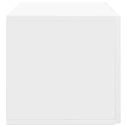 Wall-Mounted TV Cabinet High Gloss White 78.5 x 31 x 30 cm