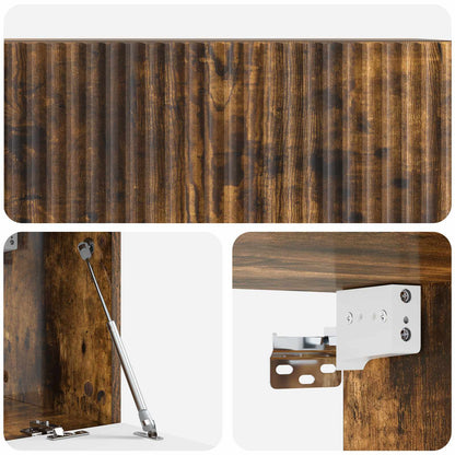 Wall-Mounted TV Cabinet Smoked Oak 78.5 x 31 x 30 cm