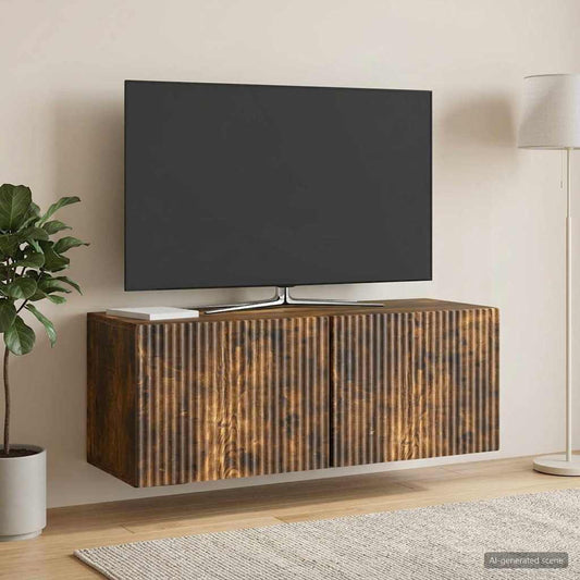 Wall-Mounted TV Cabinet Smoked Oak 78.5 x 31 x 30 cm