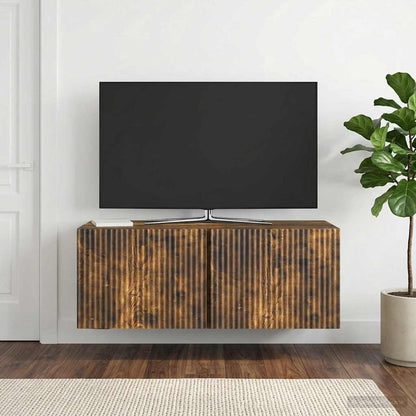 Wall-Mounted TV Cabinet Smoked Oak 78.5 x 31 x 30 cm