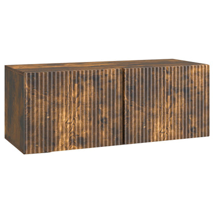 Wall-Mounted TV Cabinet Smoked Oak 78.5 x 31 x 30 cm