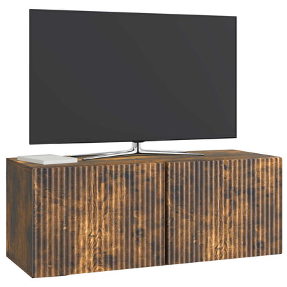 Wall-Mounted TV Cabinet Smoked Oak 78.5 x 31 x 30 cm