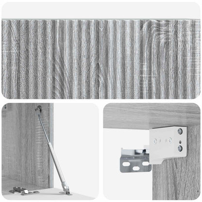 Wall-Mounted TV Cabinet Grey Sonoma 78.5 x 31 x 30 cm