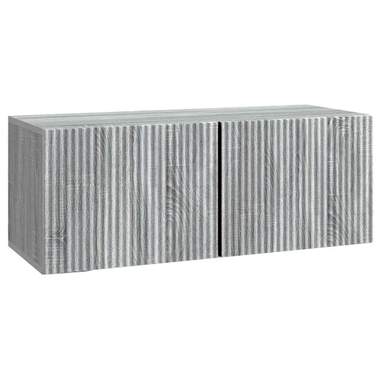 Wall-Mounted TV Cabinet Grey Sonoma 78.5 x 31 x 30 cm