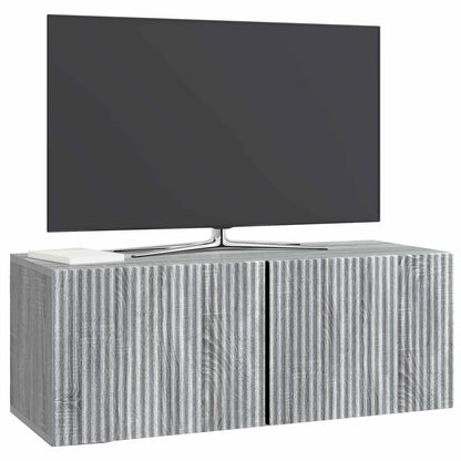 Wall-Mounted TV Cabinet Grey Sonoma 78.5 x 31 x 30 cm
