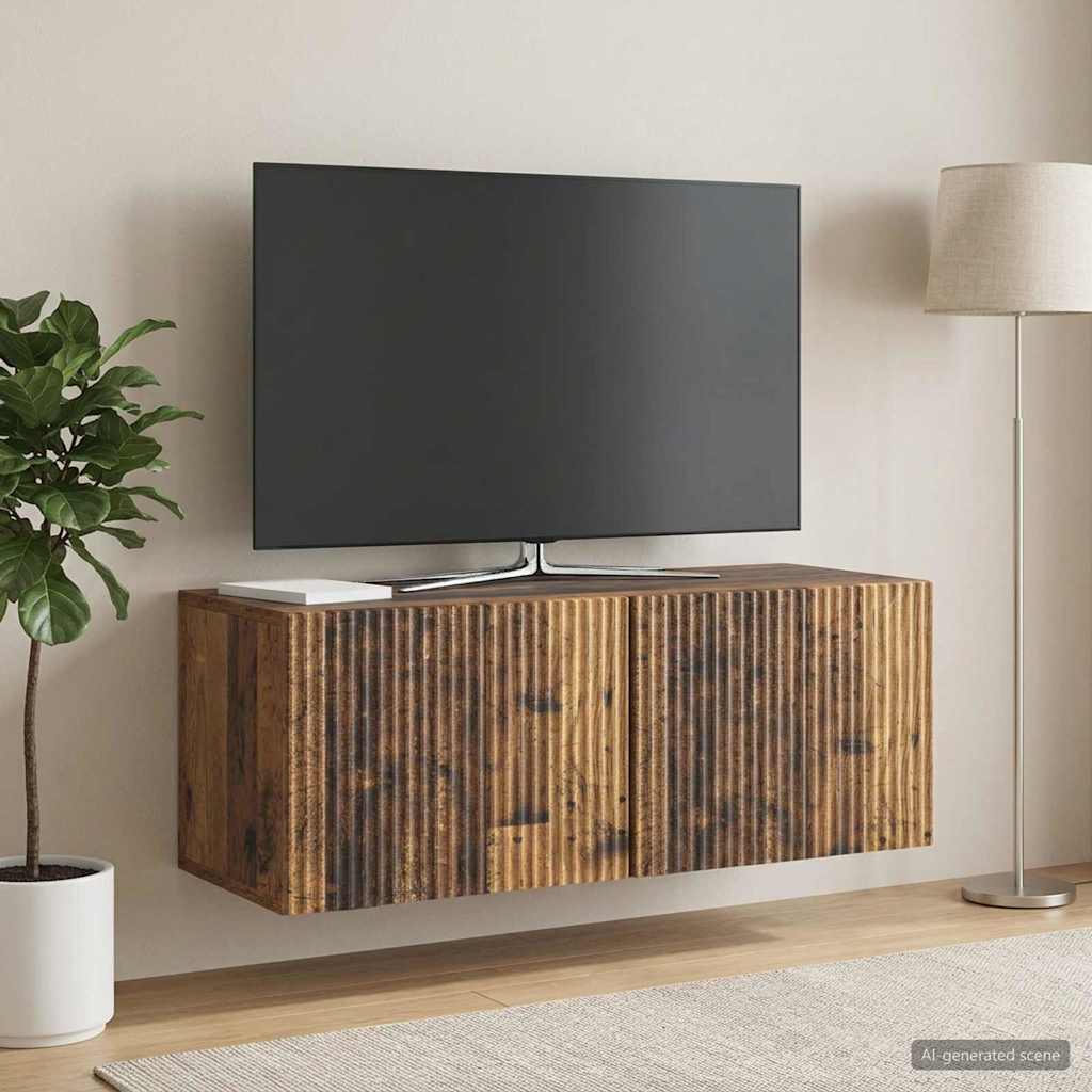 Wall-Mounted TV Cabinet Wall-mounted Old Wood 78.5 x 31 x 30 cm