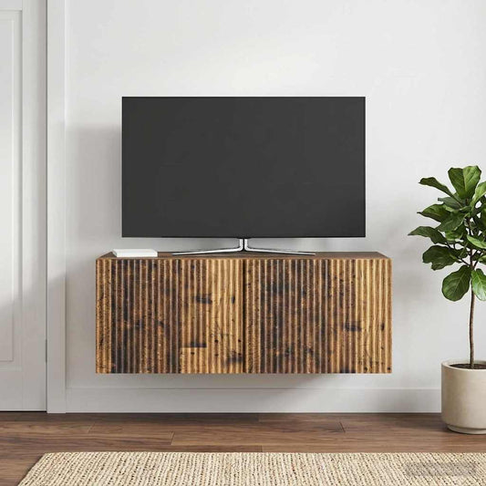 Wall-Mounted TV Cabinet Wall-mounted Old Wood 78.5 x 31 x 30 cm