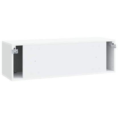 Wall-Mounted TV Cabinet White 98 x 31 x 30 cm Engineered Wood