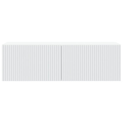 Wall-Mounted TV Cabinet White 98 x 31 x 30 cm Engineered Wood