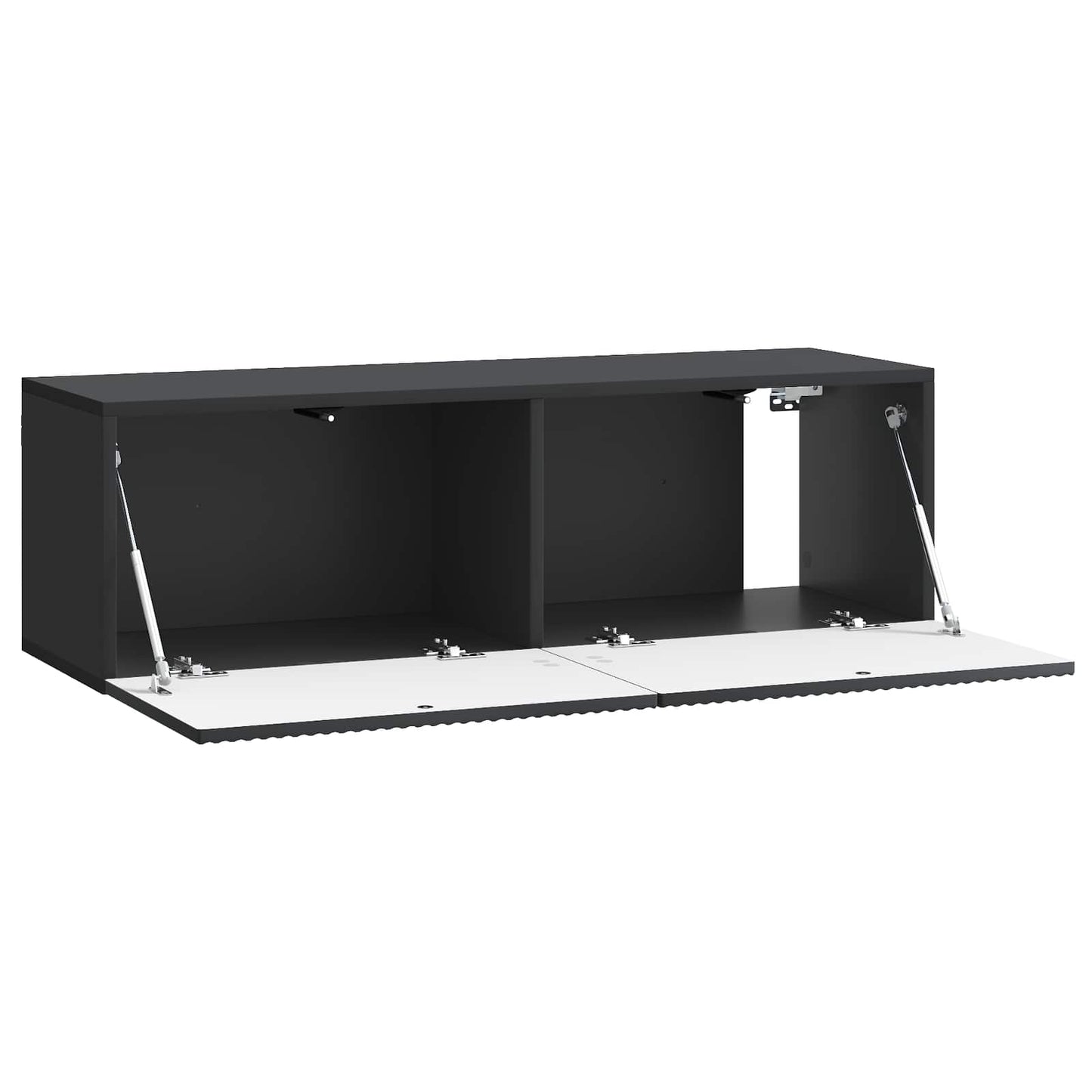 Wall-Mounted TV Cabinet Black 98 x 31 x 30 cm Engineered Wood