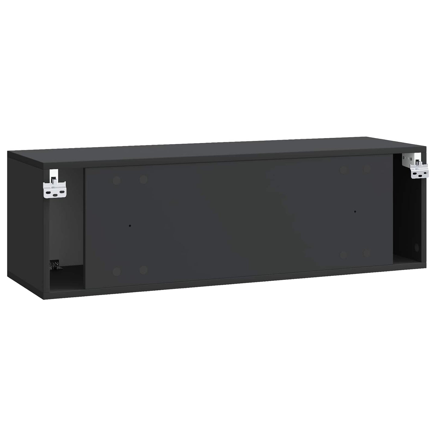 Wall-Mounted TV Cabinet Black 98 x 31 x 30 cm Engineered Wood