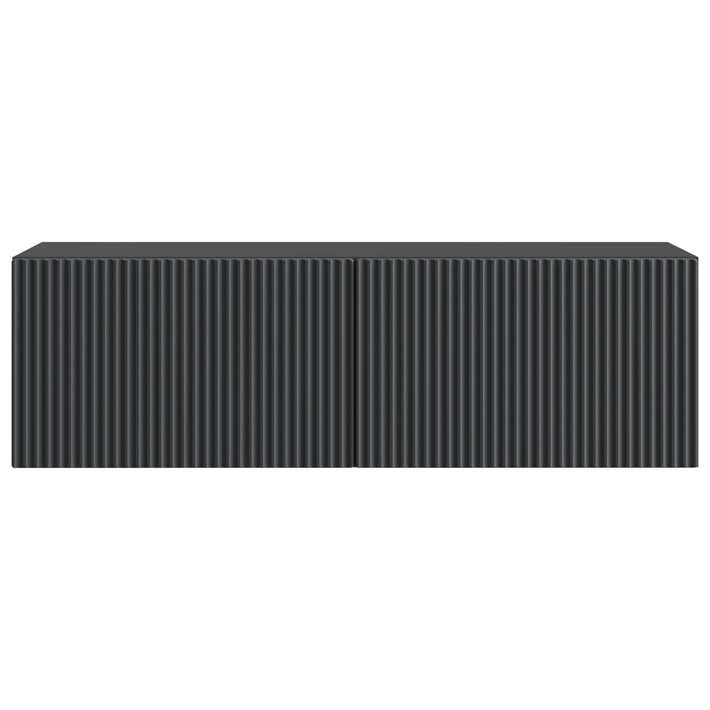Wall-Mounted TV Cabinet Black 98 x 31 x 30 cm Engineered Wood