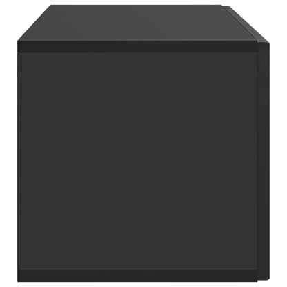 Wall-Mounted TV Cabinet Black 98 x 31 x 30 cm Engineered Wood