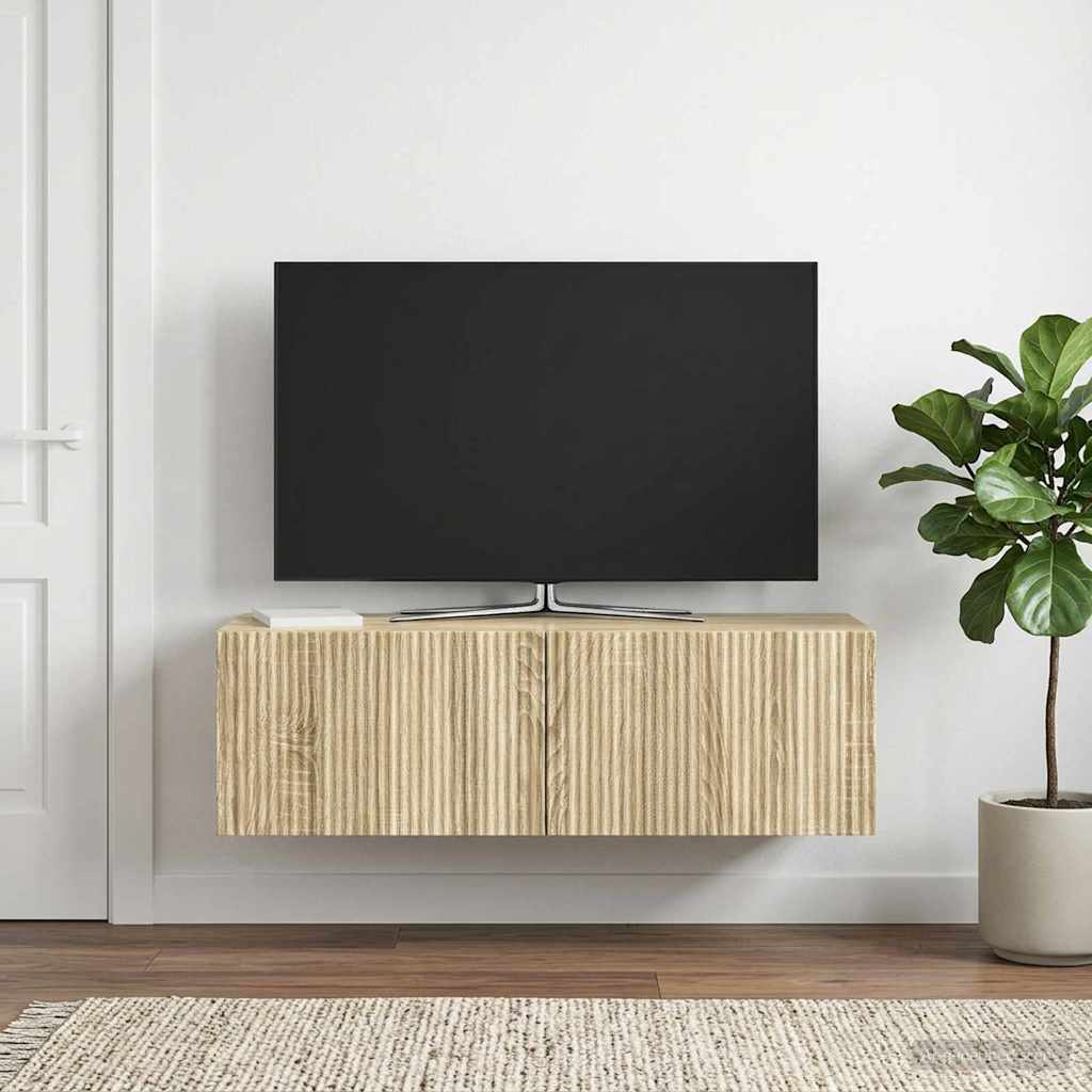 Wall-Mounted TV Cabinet Wall-mounted Sonoma Oak 98 x 31 x 30 cm