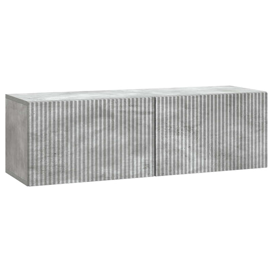 Wall-Mounted TV Cabinet Concrete Grey 98 x 31 x 30 cm