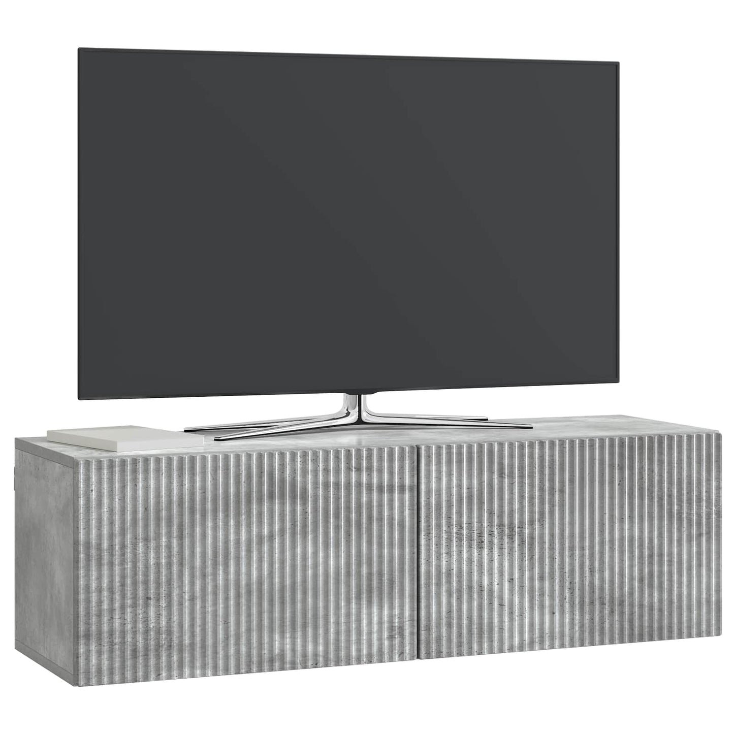 Wall-Mounted TV Cabinet Concrete Grey 98 x 31 x 30 cm