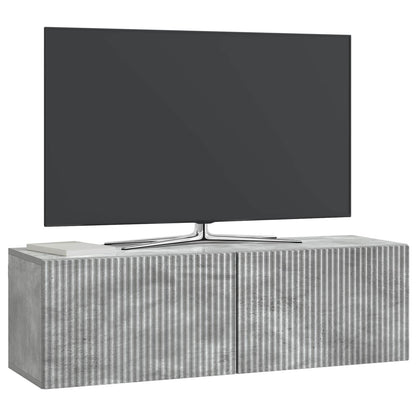 Wall-Mounted TV Cabinet Concrete Grey 98 x 31 x 30 cm