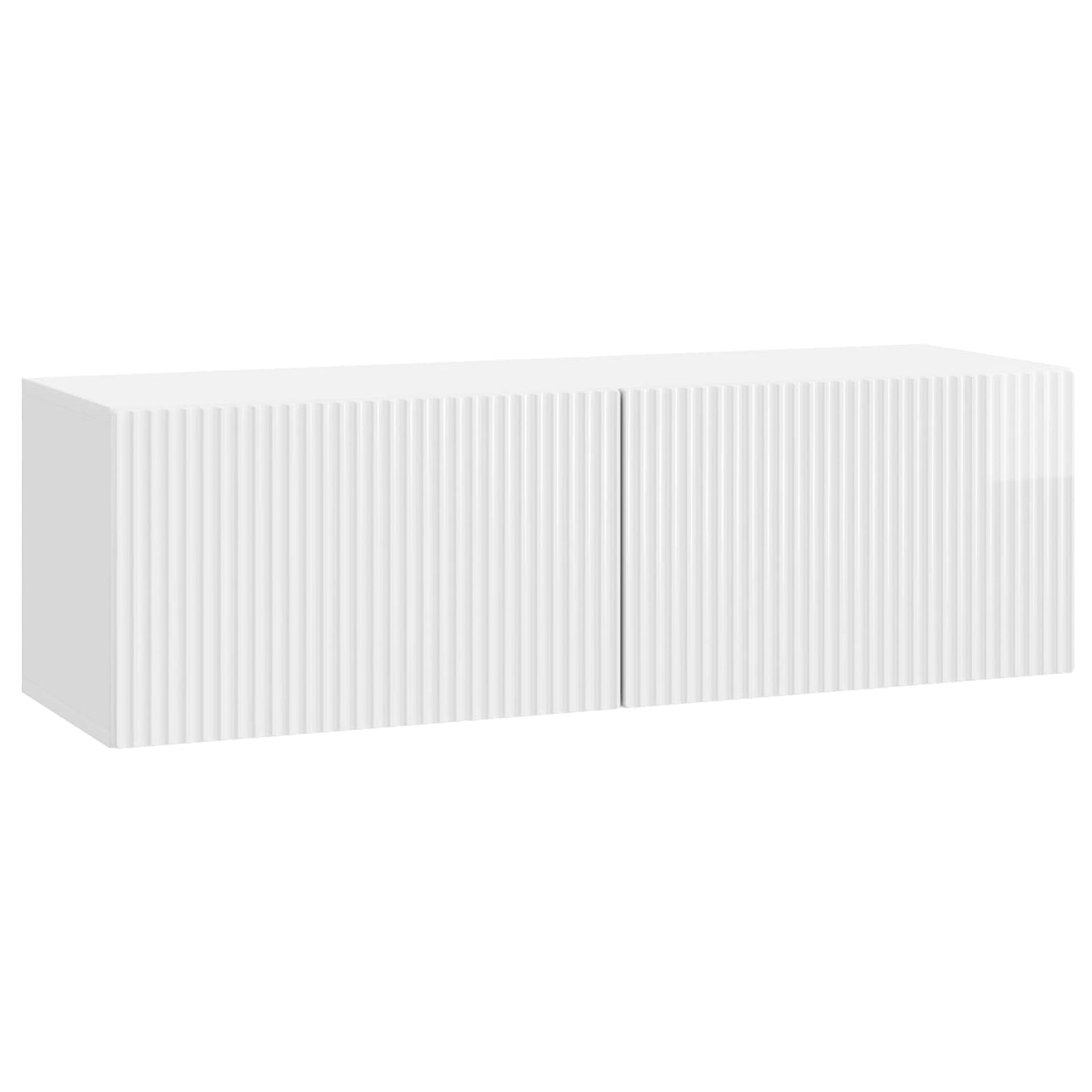Wall-Mounted TV Cabinet High Gloss White 98 x 31 x 30 cm