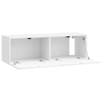 Wall-Mounted TV Cabinet High Gloss White 98 x 31 x 30 cm