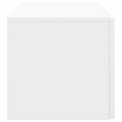 Wall-Mounted TV Cabinet High Gloss White 98 x 31 x 30 cm
