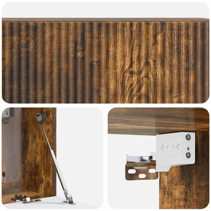 Wall-Mounted TV Cabinet Wall-mounted Smoked Oak 98 x 31 x 30 cm