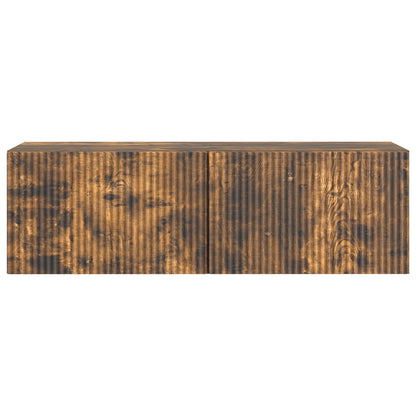 Wall-Mounted TV Cabinet Wall-mounted Smoked Oak 98 x 31 x 30 cm