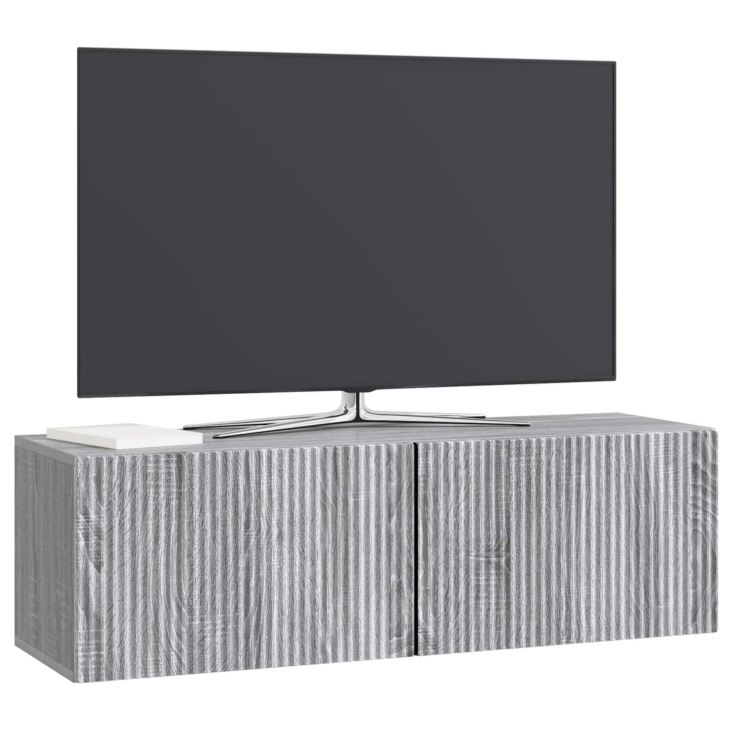 Wall-Mounted TV Cabinet Grey Sonoma 98 x 31 x 30 cm