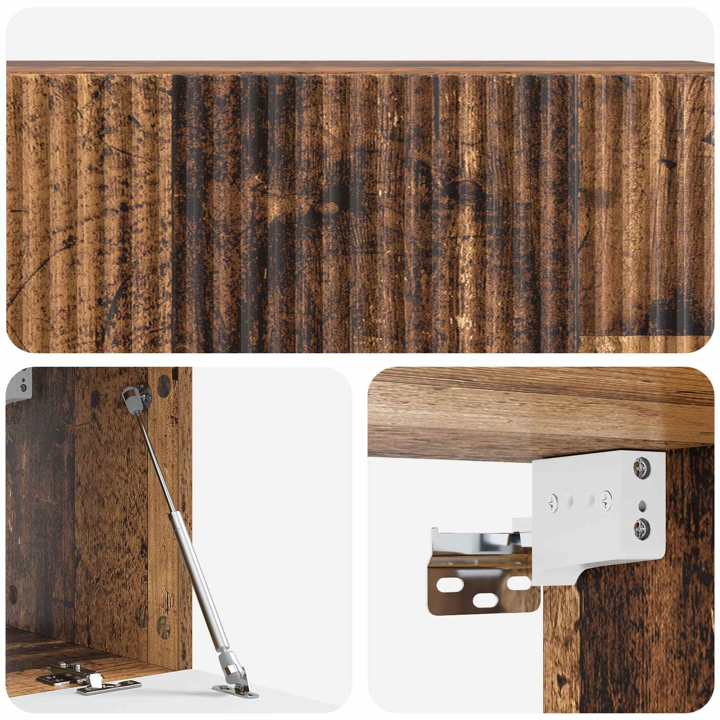 Wall-Mounted TV Cabinet Wall-mounted Old Wood 98 x 31 x 30 cm