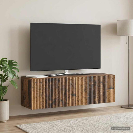 Wall-Mounted TV Cabinet Wall-mounted Old Wood 98 x 31 x 30 cm