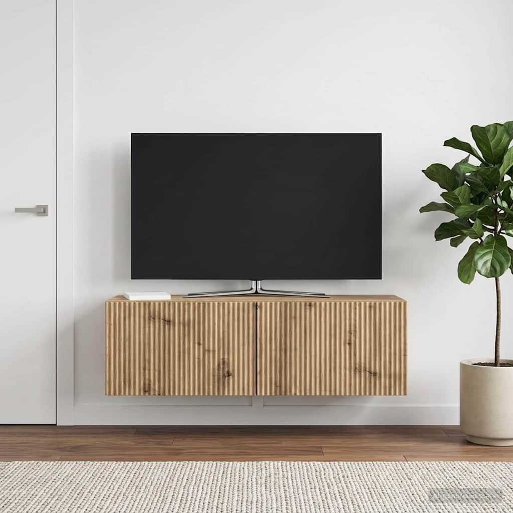Wall-Mounted TV Cabinet Artisan Oak 98 x 31 x 30 cm