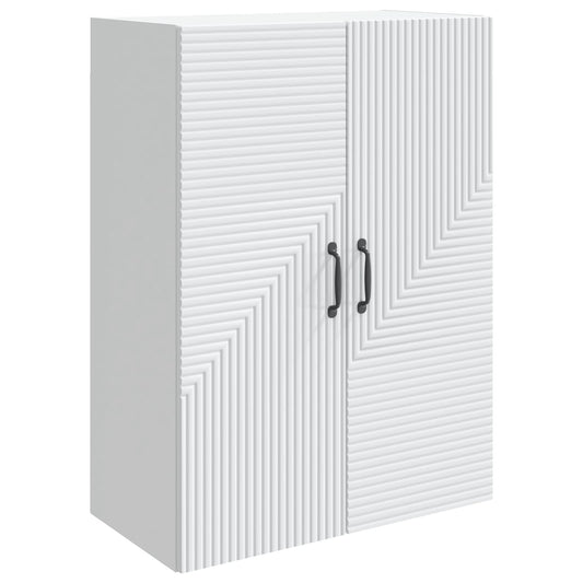Wall-Mounted Cabinet White 66 x 34.5 x 90 cm Engineered Wood