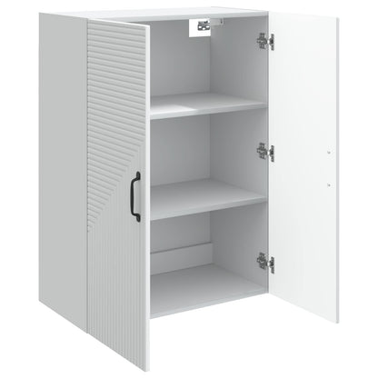 Wall-Mounted Cabinet White 66 x 34.5 x 90 cm Engineered Wood