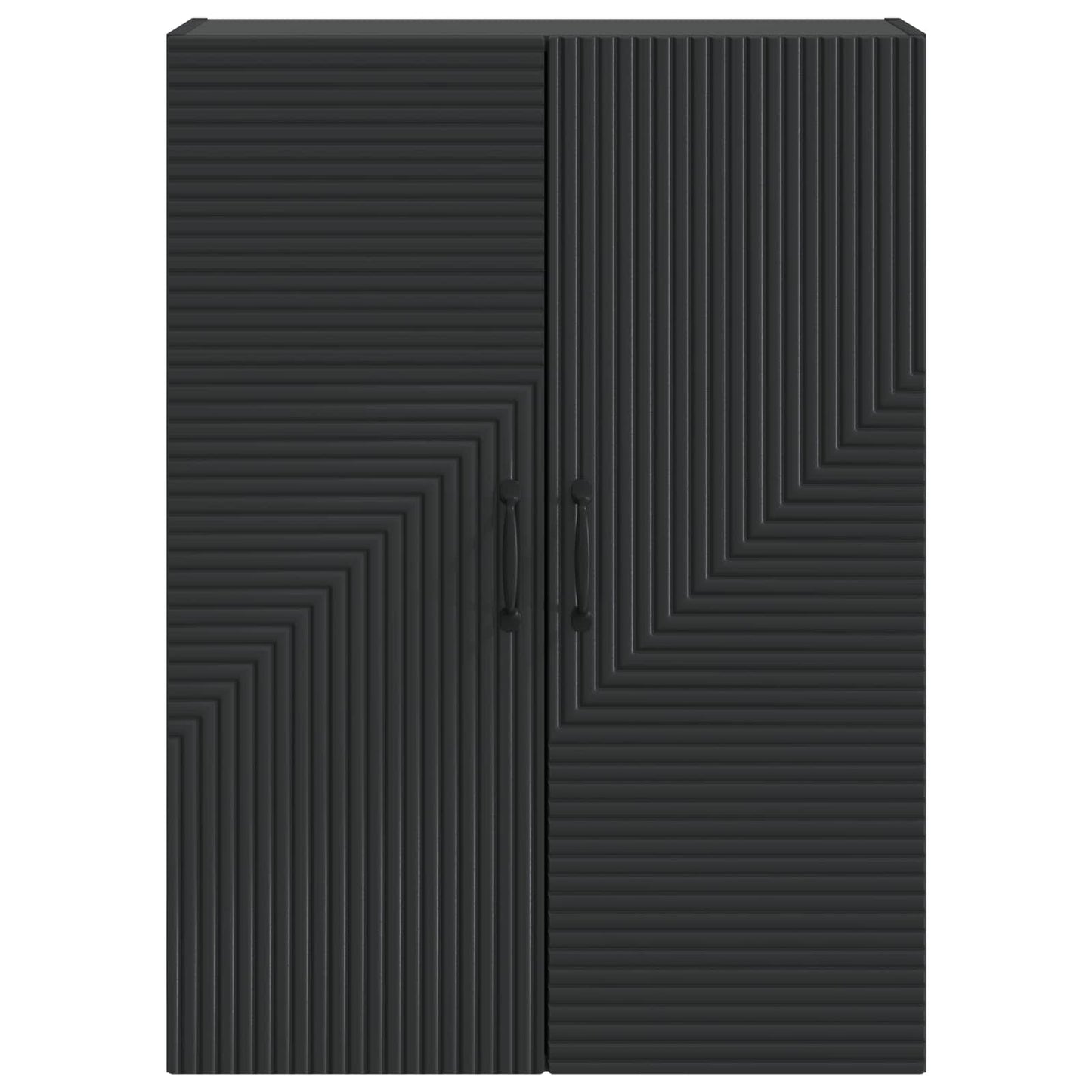 Wall-Mounted Cabinet Black 66 x 34.5 x 90 cm Engineered Wood