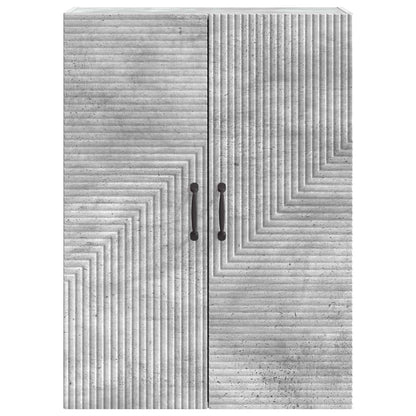 Wall-Mounted Cabinet Concrete Grey 66 x 34.5 x 90 cm
