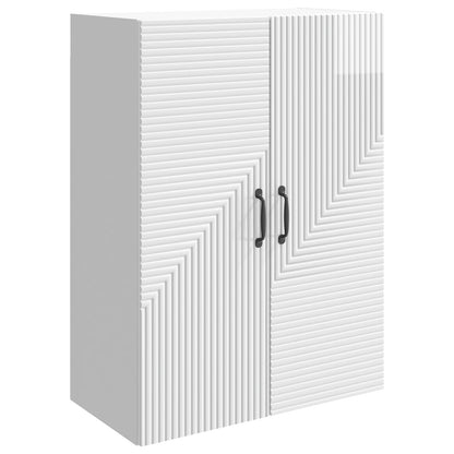 Wall-Mounted Cabinet High Gloss White 66 x 34.5 x 90 cm