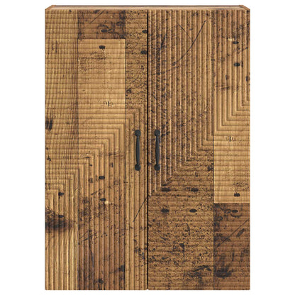 Wall-Mounted Cabinet Old Wood 66 x 34.5 x 90 cm Engineered Wood