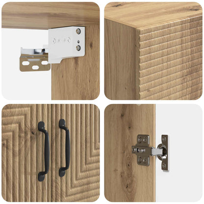 Wall-Mounted Cabinet 66 x 34.5 x 90 cm Engineered Wood