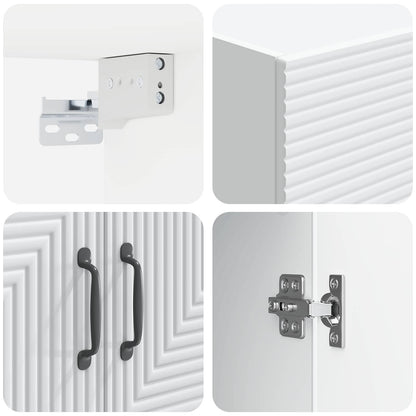 Wall-Mounted Cabinet White 59 x 31 x 60 cm Engineered Wood