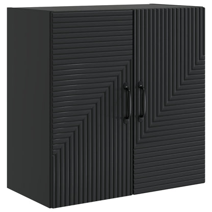Wall-Mounted Cabinet Black 59 x 31 x 60 cm Engineered Wood
