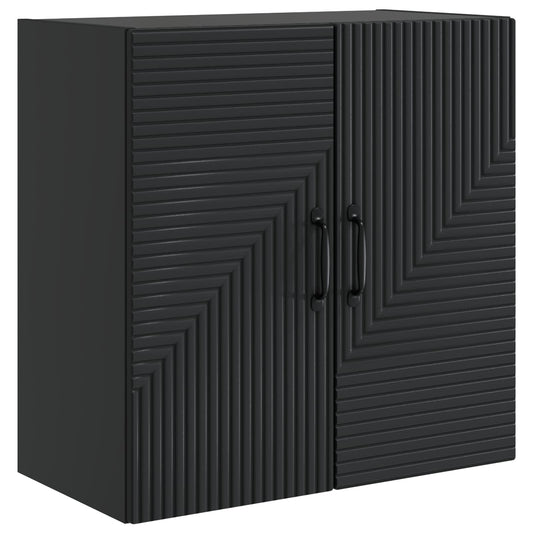 Wall-Mounted Cabinet Black 59 x 31 x 60 cm Engineered Wood