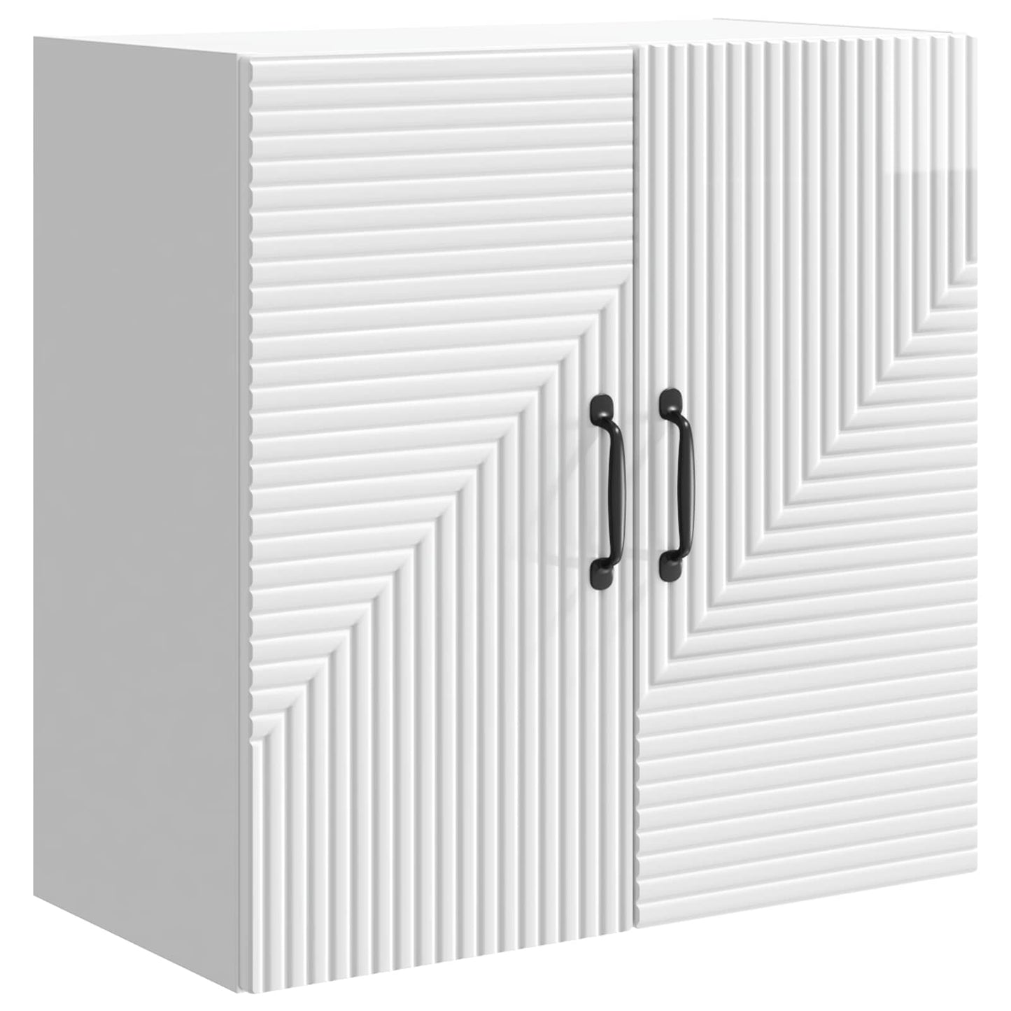 Wall-Mounted Cabinet High Gloss White 59 x 31 x 60 cm